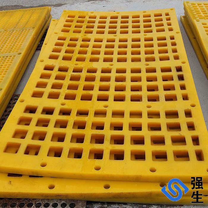 北京高耐磨矩形孔聚氨酯筛网筛板